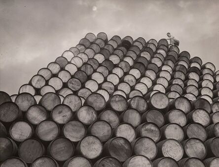 A. Aubrey Bodine, ‘Abstractions: Vinegar Barrels, Martinsburg, West Virginia’, 1955