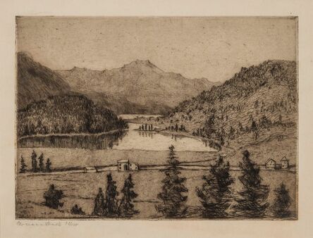 Hermann Struck, ‘Lakes in Engadin’, 1905