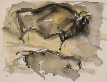 Elaine de Kooning, ‘Cave Study (Perigord Region)’, 1983