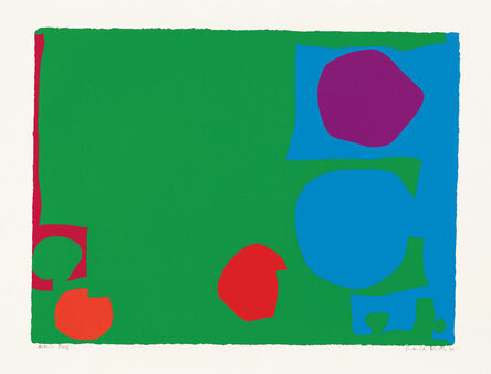 Patrick Heron, ‘Three Reds in Green and Magenta in Blue : April 1970’, 1970