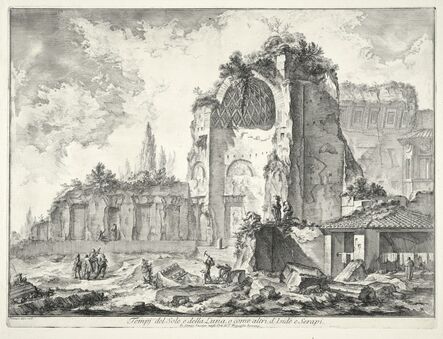 Giovanni Battista Piranesi, ‘Tempj del Sole e della Luna, o come altri, d'Iside e Serapi’, 1748-1749
