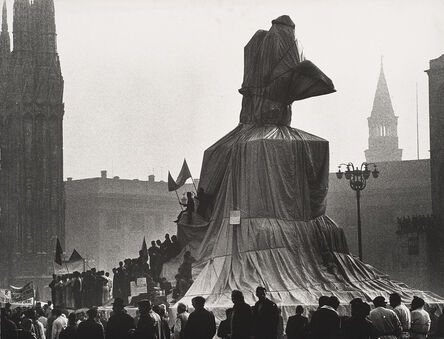 Christo, ‘Wrapped Monument to Vittorio Emanuele, Project for Piazza del Duomo, Milano’, 1975