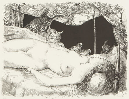 Léonard Tsugouharu Foujita 藤田 嗣治, ‘Le reve 睡夢中的美人’, 1947