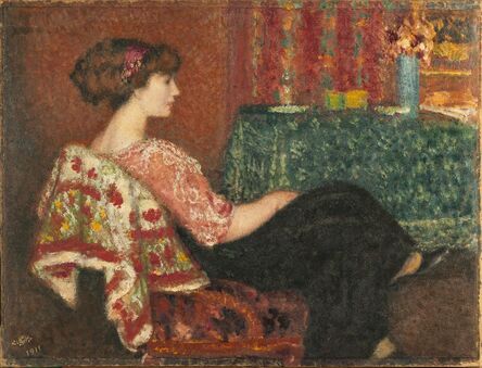 Georges Lemmen, ‘Madame Lemmen au salon, 1911’