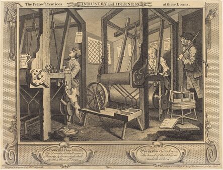William Hogarth, ‘The Fellow 'Prentices at Their Looms’, 1747
