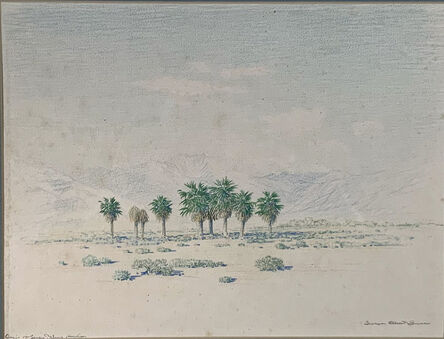 George Elbert Burr, ‘OASIS OF SEVEN PALMS CALIFORNIA’, ca. 1920