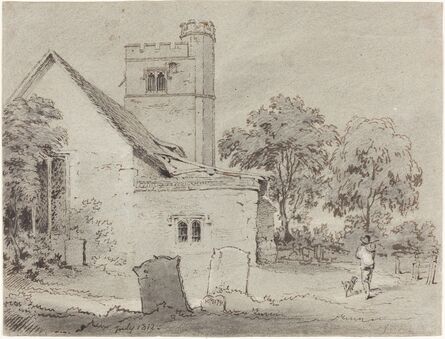 Henry Monro, ‘Aldenham Church, Hertfordshire’, 1812