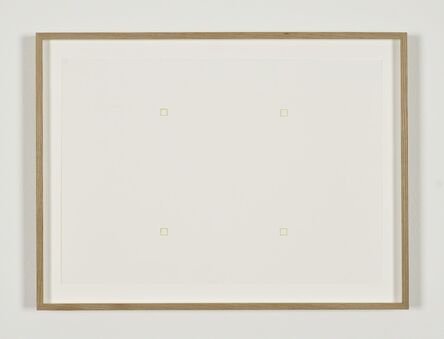 Robert Barry, ‘Untitled (4 outlined green squares)’, 1967
