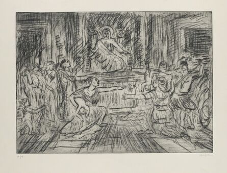 Leon Kossoff, ‘From Poussin ‘Judgement of Solomon’’, 2000