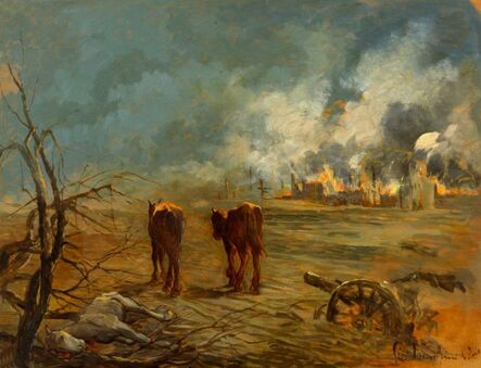 Giovanni Marchini, ‘Dove è passata la guerra | Where the war has gone’, 1944