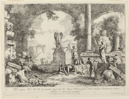 Marco Ricci, ‘Landscape with Classical Ruins’, 1720s