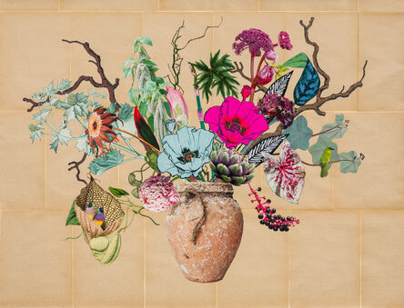 Jane Hammond, ‘Mediterranean Octopus Trap with Poke Berries, Angelica and Dutchman’s Pipe’, 2022
