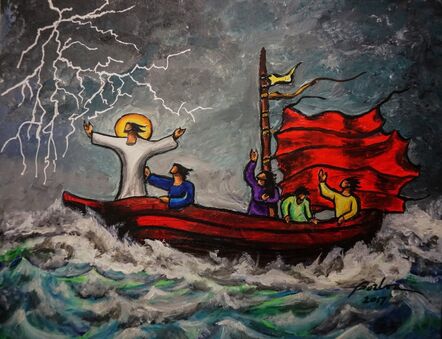 Francisco Borboa, ‘Jesus Calms the Storm 平息風浪’
