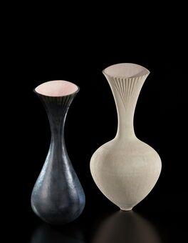 Judy Trim, ‘Two tall vases’, 1980s