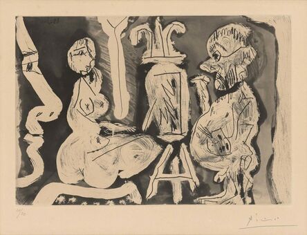 Pablo Picasso, ‘PEINTRE ET SON MODÈLE (B. 1209)’, 1965
