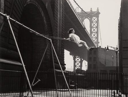 Walter Rosenblum, ‘Girl on a Swing, Pitt St., New York,’