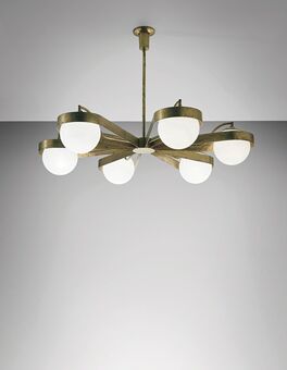 Arredoluce, ‘Rare chandelier’, 1950s