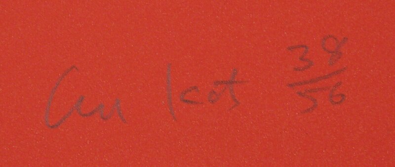 Alex Katz, ‘Ariel (Red)’, 2016, Print, Silkscreeen on paper, Julien's Auctions