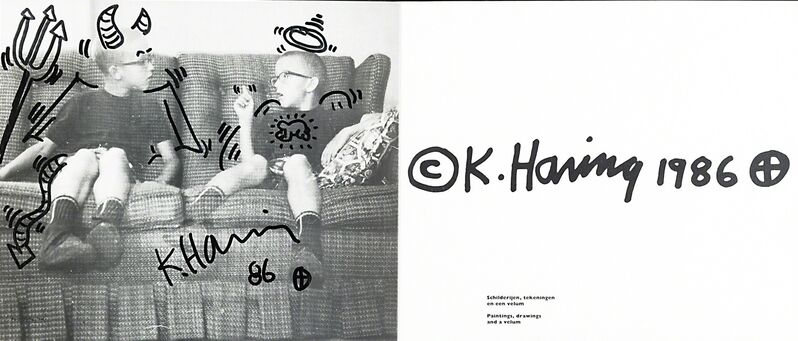 Keith Haring, ‘Devil Angel (Stedelijk Museum Catalogue)’, 1986, Mixed Media, Marker on exhibition catalogue, Rago/Wright/LAMA