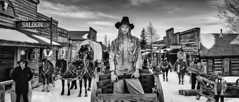 David Yarrow, ‘The Sheriffs Daughter’, 2022, Photography, Museum Glass, Passe-Partout & Black wooden frame, Leonhard's Gallery