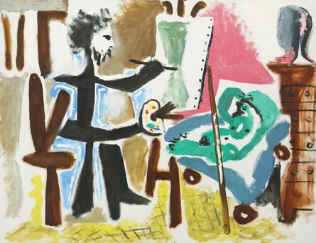 Pablo Picasso, ‘Le Peintre et son modele II’, 1963