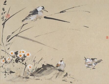 Chen Wen Hsi, ‘Sparrows with Flowers’
