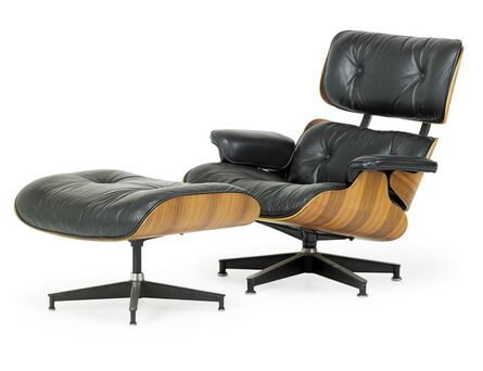 Charles Eames, ‘Lounge chair and ottoman (no. 670 and 671), Zeeland, MI’, late 20th C.