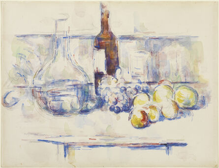 Paul Cézanne, ‘Still Life with Carafe, Bottle, and Fruit’, 1906