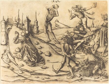 Israhel van Meckenem, ‘The Stoning of Saint Stephen’, ca. 1470