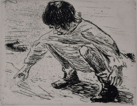 Max Liebermann, ‘ Playing Child | Spielendes Kind’, 1921