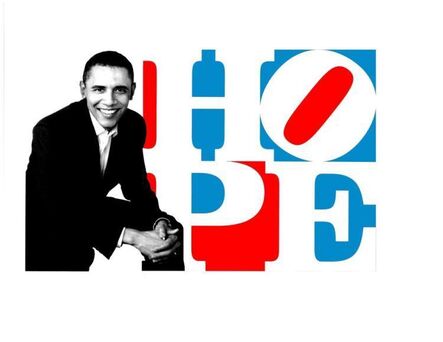 Robert Indiana, ‘Obama HOPE (Red, White and Blue)’, 2009