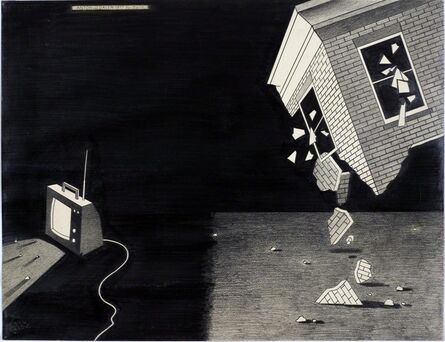 Anton van Dalen, ‘Falling House and TV’, 1977