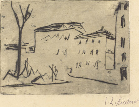 Ernst Ludwig Kirchner, ‘Street Corner in Dresden (Strassenecke Dresden)’, 1909