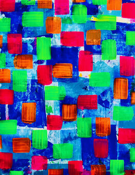 Xavier ZHAO Bo, ‘Sans Titre( fond bleu)’, 2023