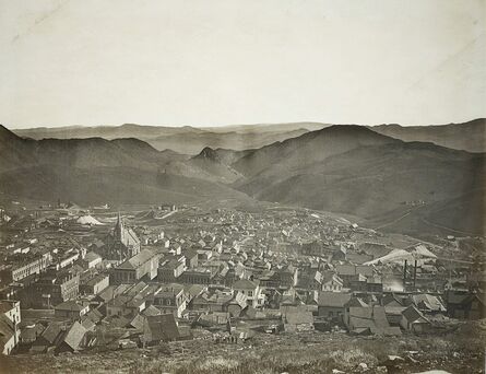 Carleton E. Watkins, ‘Virginia City From Water Flume’, 1878
