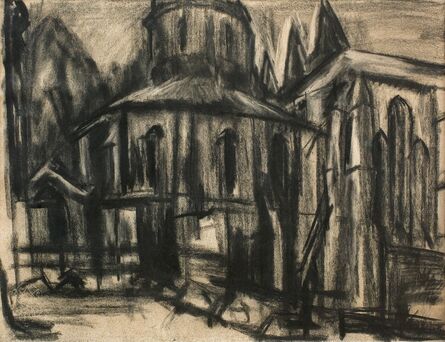 David Bomberg, ‘The Round Church, Middle Temple’, 1944
