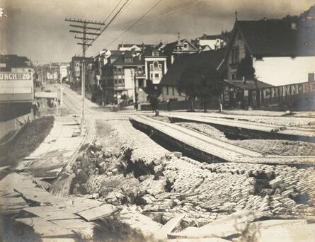 Willard Worden, ‘Earthquake Damage to Union Street’, 1906