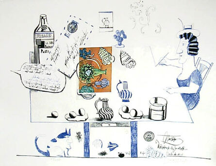 Saul Steinberg, ‘Matisse Postcard’, 1970