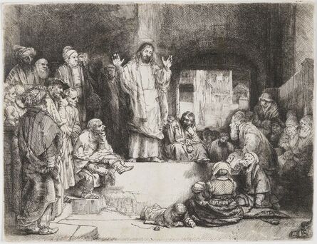 Rembrandt van Rijn, ‘Christ Preaching (La Petite Tombe)’, ca. 1652