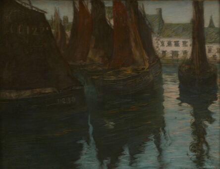 Charles Fromuth, ‘Concarneau, Sardine Boats’, 1895