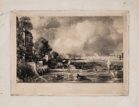 John Constable, ‘Opening of Waterloo Bridge [two variant states]’, 1831