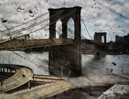 Abelardo Morell, ‘Tent-Camera Image on Ground: Rooftop View of the Brooklyn Bridge’, 2010