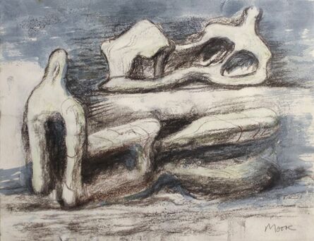 Henry Moore, ‘Two Reclining Figures’, 1981