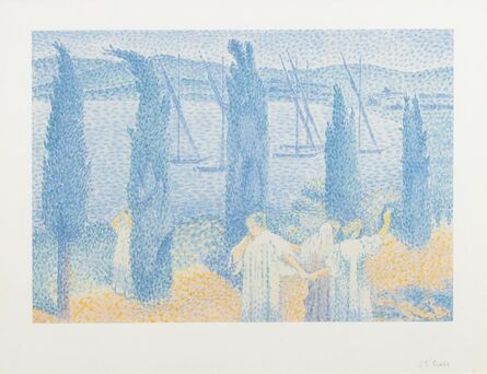 Henri Edmond Cross, ‘Le Promenade (Les Cypresses)’, 1897