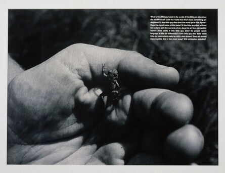 David Wojnarowicz, ‘What is this little guy's job in the world’, 1990