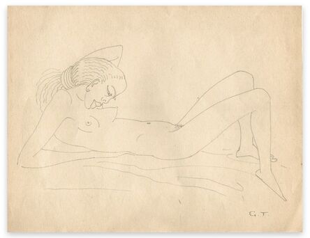 Georges Henri Tribout, ‘Naked Woman Lying’, Mid-20th Century