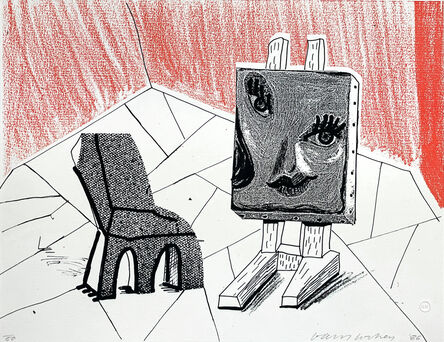 David Hockney, ‘Celia with Chair, March 1986’, 1986
