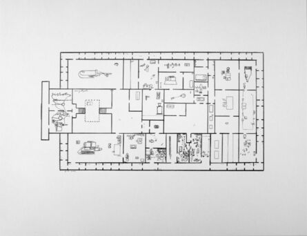 Mark Manders, ‘Provisional Floor Plan: Self Portrait as a Building 7-5-2002’, 2002