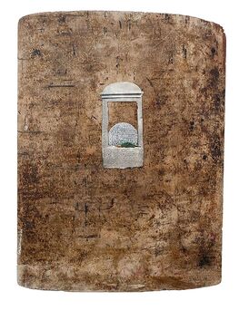 Shila Oringer, ‘A woman lies next to a ball of crystals’, 2022