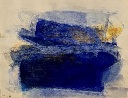 Cleve Gray, ‘Reverse Drawing 1 (blue)’, 1966
